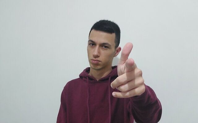 Maxim Mirel, aka Max, succeeded in gaining a wildcard spot in the Grand Beatbox Battle in Warsaw, Poland, in October 2021. (Courtesy)