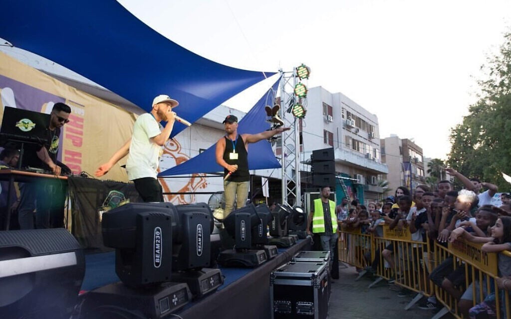 A contestant performs at an Israel Beatbox contest, in this undated photo. (Courtesy Israel Beatbox)