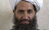 In this undated and unknown location photo, the new leader of Taliban fighters, Mullah Haibatullah Akhundzada poses for a portrait. (Afghan Islamic Press via AP)