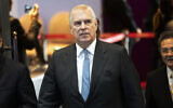 In this Nov. 3, 2019 file photo, Britain's Prince Andrew arrives at ASEAN Business and Investment Summit (ABIS) in Nonthaburi, Thailand (AP Photo/Sakchai Lalit, file)