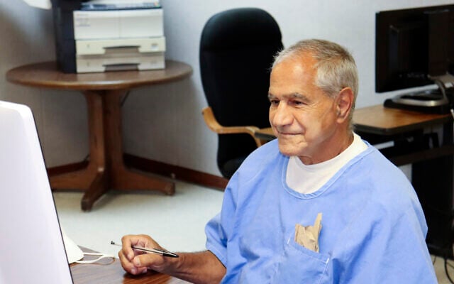 In this image provided by the California Department of Corrections and Rehabilitation, Sirhan Sirhan arrives for a parole hearing Friday, Aug. 27, 2021, in San Diego. (California Department of Corrections and Rehabilitation via AP) In this image provided by the California Department of Corrections and Rehabilitation, Sirhan Sirhan arrives for a parole hearing Friday, Aug. 27, 2021, in San Diego. (California Department of Corrections and Rehabilitation via AP)