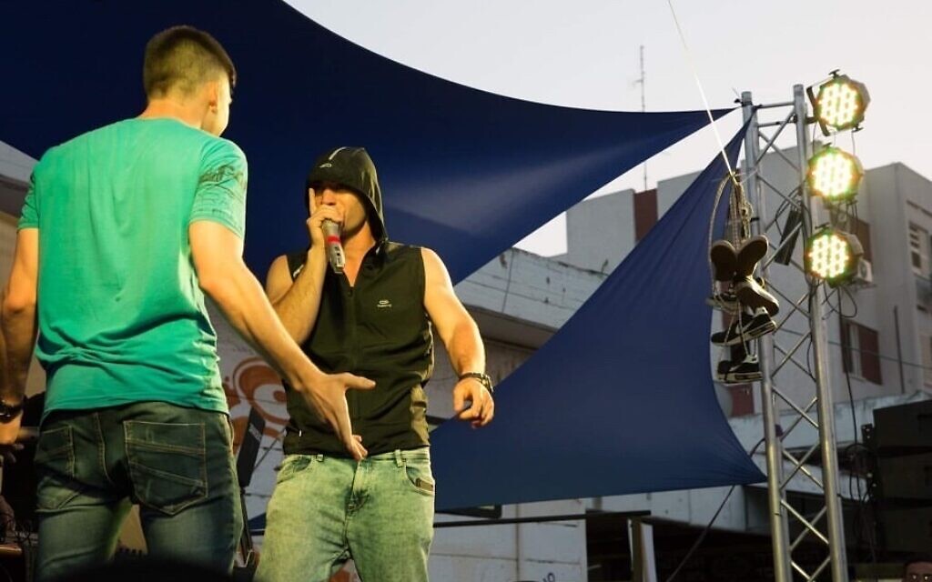 Contestants perform at an Israel Beatbox contest, in this undated photo. (Courtesy Israel Beatbox)