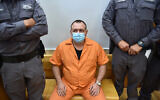 Roman Zadorov arrives for a court hearing at the District Court in Nazareth, on August 3, 2021. (Gil Eliyahu/Flash90)