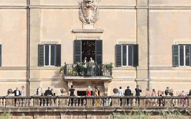 Guests attend the Kitty Spencer and Michael Lewis wedding at Villa Aldo Brandini in Frascati, Italy on July 24, 2021. (Ernesto Ruscio/GC Images) Guests attend the Kitty Spencer and Michael Lewis wedding at Villa Aldo Brandini in Frascati, Italy on July 24, 2021. (Ernesto Ruscio/GC Images)