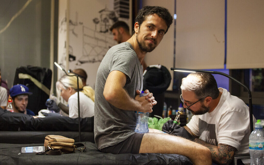 Healing Ink, a project of Artists 4 Israel, provides free tattoos to those injured in terrorist and antisemitic attacks. (Dillon Meyer) Healing Ink, a project of Artists 4 Israel, provides free tattoos to those injured in terrorist and antisemitic attacks. (Dillon Meyer)
