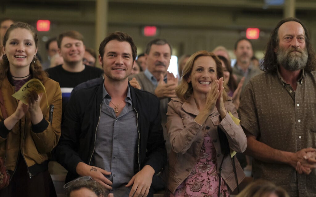 From left: Amy Forsyth, Daniel Durant, Marlee Matlin and Troy Kotsur in 'CODA.' (Courtesy Apple TV+)
