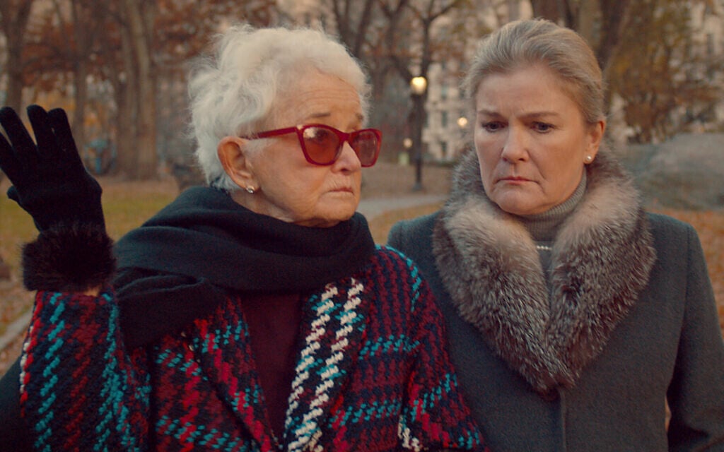 Meyerson matriarch Celeste (Barbara Barrie) and her daughter Terri (Kate Mulgrew) discuss the meaning of life in "The Magnificent Meyersons." (Argot Pictures via JTA) Meyerson matriarch Celeste (Barbara Barrie) and her daughter Terri (Kate Mulgrew) discuss the meaning of life in "The Magnificent Meyersons." (Argot Pictures via JTA)