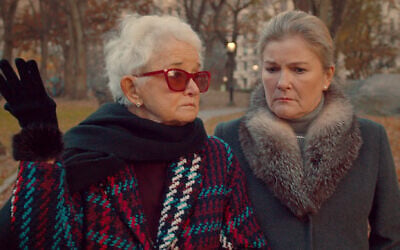 Meyerson matriarch Celeste (Barbara Barrie) and her daughter Terri (Kate Mulgrew) discuss the meaning of life in "The Magnificent Meyersons." (Argot Pictures via JTA) Meyerson matriarch Celeste (Barbara Barrie) and her daughter Terri (Kate Mulgrew) discuss the meaning of life in "The Magnificent Meyersons." (Argot Pictures via JTA)