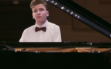 From 'The Pianist from Ramallah,' a documentary about Muhammad 'Misha' Alsheikh, a teenage pianist living between Palestinian, Russian and Jewish cultures, screening at the National Library of Israel's Docu.Text film festival, August 15-19, 2021 (Courtesy PR)