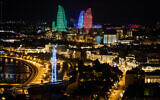 Baku, the capital of Azerbaijan, October 11, 2019. (Nati Shohat/Flash90)