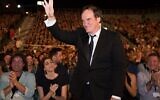 Director Quentin Tarantino at the opening of the Jerusalem Film Festival, on August 24, 2021. (Courtesy: Jerusalem Cinematheque)