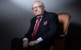 File - French founder of the far-right National Front party Jean-Marie Le Pen poses during a photo session at his home in Saint-Cloud, France, January 14, 2021. (Joel Saget/AFP)