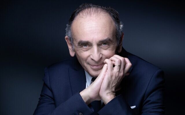 France's far-right ideologue Eric Zemmour, on April 22, 2021, in Paris. (Joel Saget/AFP)