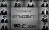 Orthodox rabbis in Baltimore and on New York's Long Island in a video urge their community members to take the COVID vaccine ahead of the High Holidays. (Screenshot from YouTube)