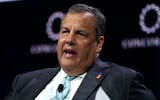 Chris Christie speaks at the Concordia Annual Summit in New York City, on September 23, 2019. (Riccardo Savi/Getty Images for Concordia Summit via JTA)