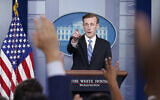 White House national security adviser Jake Sullivan speaks during the daily briefing at the White House in Washington, Monday, Aug. 23, 2021. (AP Photo/Susan Walsh)