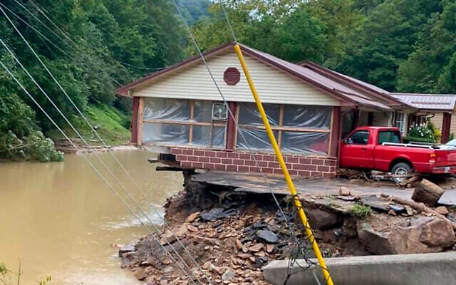 Damage from severe weather on August 30, 2021 in Hurley, Virginia. (Bristol Virginia Professional FireFighters Association via AP) Damage from severe weather on August 30, 2021 in Hurley, Virginia. (Bristol Virginia Professional FireFighters Association via AP)