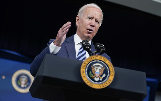 President Joe Biden speaks about the response to Hurricane Ida during an event in the South Court Auditorium on the White House campus, Thursday, Sept. 2, 2021, in Washington. (AP/Evan Vucci) President Joe Biden speaks about the response to Hurricane Ida during an event in the South Court Auditorium on the White House campus, Thursday, Sept. 2, 2021, in Washington. (AP/Evan Vucci)