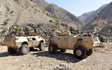 Armored vehicles are seen in Panjshir Valley, north of Kabul, Afghanistan, August 25, 2021. (AP Photo/Jalaluddin Sekandar)