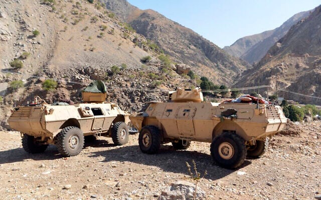 Armored vehicles are seen in Panjshir Valley, north of Kabul, Afghanistan, August 25, 2021. (AP Photo/Jalaluddin Sekandar) Armored vehicles are seen in Panjshir Valley, north of Kabul, Afghanistan, August 25, 2021. (AP Photo/Jalaluddin Sekandar)