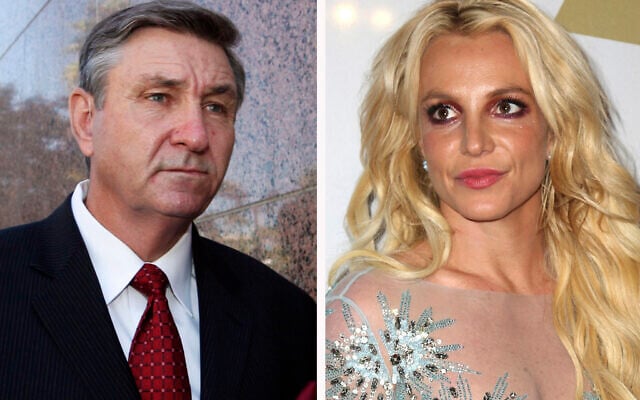 This combination photo shows Jamie Spears (left), father of Britney Spears, as he leaves the Stanley Mosk Courthouse on October 24, 2012, in Los Angeles; and Britney Spears at the Clive Davis and The Recording Academy Pre-Grammy Gala on February 11, 2017, in Beverly Hills, CA. (AP Photo) This combination photo shows Jamie Spears (left), father of Britney Spears, as he leaves the Stanley Mosk Courthouse on October 24, 2012, in Los Angeles; and Britney Spears at the Clive Davis and The Recording Academy Pre-Grammy Gala on February 11, 2017, in Beverly Hills, CA. (AP Photo)