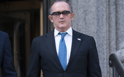 Igor Fruman leaves in Federal court in Manhattan, Friday, Sept. 10, 2021. (AP Photo/Mary Altaffer)