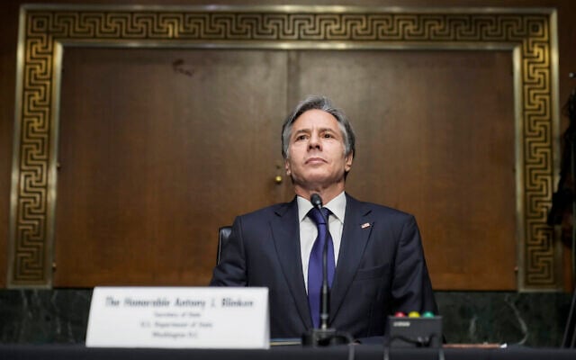 Secretary of State Antony Blinken listens during a Senate Foreign Relations Committee hearing, on Tuesday, September 14, 2021, on Capitol Hill in Washington, DC. (Drew Angerer/Pool via AP) Secretary of State Antony Blinken listens during a Senate Foreign Relations Committee hearing, on Tuesday, September 14, 2021, on Capitol Hill in Washington, DC. (Drew Angerer/Pool via AP)