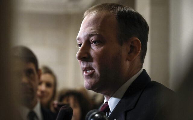 Republican Representative Lee Zeldin of New York speaks to reporters on Capitol Hill in Washington, on November 15, 2019. (AP Photo/Jacquelyn Martin, File) Republican Representative Lee Zeldin of New York speaks to reporters on Capitol Hill in Washington, on November 15, 2019. (AP Photo/Jacquelyn Martin, File)