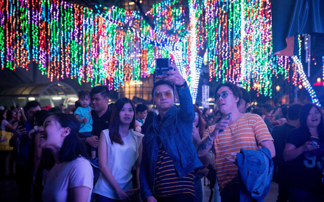 A light show in the City of Manila, capital of the Philippines, on November 18, 2017. (Nati Shohat/Flash90) A light show in the City of Manila, capital of the Philippines, on November 18, 2017. (Nati Shohat/Flash90)