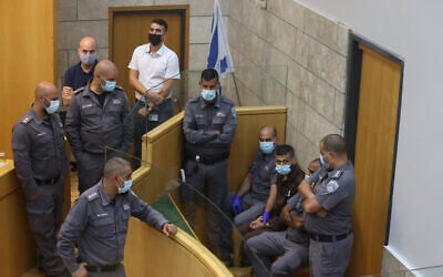 Mohammed al-Arida arrives for a court hearing at the District Court in Nazareth, on September 11, 2021. (David Cohen/ Flash90) Mohammed al-Arida arrives for a court hearing at the District Court in Nazareth, on September 11, 2021. (David Cohen/ Flash90)