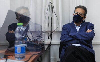 Former Walla news CEO Ilan Yeshua at the Jerusalem District Court on September 14, 2021. (Olivier Fitoussi/Flash90)