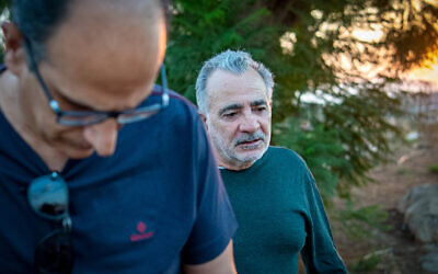 Actor Moshe Ivgy arrives at the Hermon Prison in northern Israel to serve out his sentence, September 29, 2021. (David Cohen/Flash90)