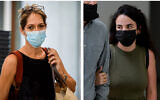 Paternal aunt Aya Biran-Nirko (left) and maternal aunt Gali Peleg arrive at a Tel Aviv family court for a hearing on custody over Eitan Biran, 6, the only survivor of a cable car disaster in Italy, on September 23, 2021. (Avshalom Sassoni/Flash90)