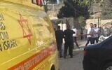 Illustrative: A murder scene in Nazareth on September 24, 2021. (Magen David Adom)