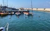 The area of Jaffa Port where a missile was discovered, September 30, 2021 (Israel Police)
