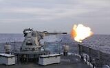 The Typhoon is a stabilized, remotely-controlled weapon system for naval ships developed by Rafael. (Courtesy)