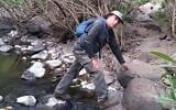Peretz Giladi, who died while rescuing a family of hikers in Nahal Amud, onSeptemebt 22, 2021. (Courtesy of family via Nature and Parks Authority)