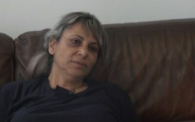 Nitza Shmueli, mother of slain Border Police officer Barel Haderia Shmueli, speaks to Channel 12, September 3, 2021 (screenshot) Nitza Shmueli, mother of slain Border Police officer Barel Haderia Shmueli, speaks to Channel 12, September 3, 2021 (screenshot)