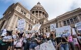 In this file photo taken on October 2, 2021, protesters take part in the Women's March and Rally for Abortion Justice at the State Capitol in Austin, Texas (Sergio FLORES / AFP)