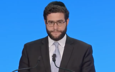 Rabbi Benjamin Goldschmidt. (YouTube screenshot via JTA)