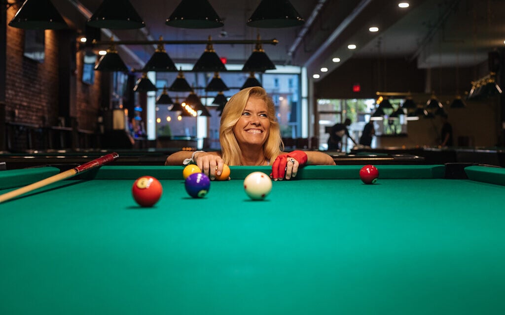 JoAnn Mason Parker, once the wunderkind of competitive pool, is looking to make a comeback — and she's being inducted into the Northern California Jewish Sports Hall of Fame. (Parker Hill/J. The Jewish News of Northern California/ via JTA) JoAnn Mason Parker, once the wunderkind of competitive pool, is looking to make a comeback — and she's being inducted into the Northern California Jewish Sports Hall of Fame. (Parker Hill/J. The Jewish News of Northern California/ via JTA)