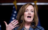 Rep. Kathleen Rice speaks during a press conference on November 16, 2017. (Bill Clark/CQ Roll Call)