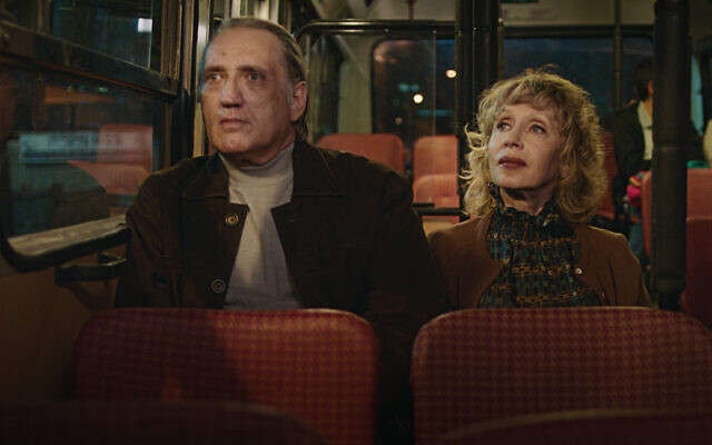 Vladimir Friedman and Maria Belkin in 'Golden Voices.' (Music Box Films/ via JTA)