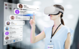 Illustrative graphic of the Spike application running on the Oculus Quest 2 VR headset (Spike/Courtesy)