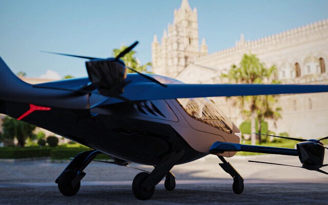 The AIR one eVOTL aircraft by Israeli startup AIR on the ground. (Courtesy/AIR) The AIR one eVOTL aircraft by Israeli startup AIR on the ground. (Courtesy/AIR)