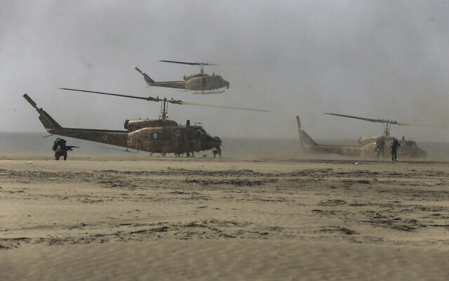 Illustrative: Troops participate in a military drill in Iran, January 20, 2021 (Iranian Army via AP)