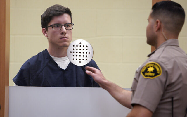 In this April 30, 2019, file photo, John T. Earnest appears for his arraignment hearing in San Diego. (Nelvin C. Cepeda/The San Diego Union-Tribune via AP, Pool, File) In this April 30, 2019, file photo, John T. Earnest appears for his arraignment hearing in San Diego. (Nelvin C. Cepeda/The San Diego Union-Tribune via AP, Pool, File)