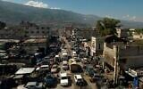 A bird's eye view of downtown Port-au-Prince, Haiti, September 30, 2021. (AP Photo/Rodrigo Abd)