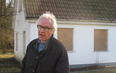 Swedish artist Lars Vilks speaks during an interview with The Associated Press in Malmo, Sweden, Wednesday March 4, 2015. Vilks, who had lived under police protection since his 2007 sketch of the Prophet Muhammad with a dog’s body brought death threats, died from a traffic accident Sunday, Oct. 3, 2021 Swedish news media reported. (AP Photo/David Keyton)