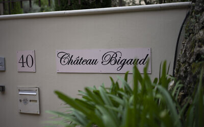 A view of the entrance of the Chateau Bigaud, in Mougins, southern France, October 4, 2021. An investigation found that in 2009, Andrej Babis, the Czech prime minister, put $22 million into shell companies to buy the property near Cannes. (Daniel Cole/AP)